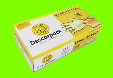 Luva látex Descarpack